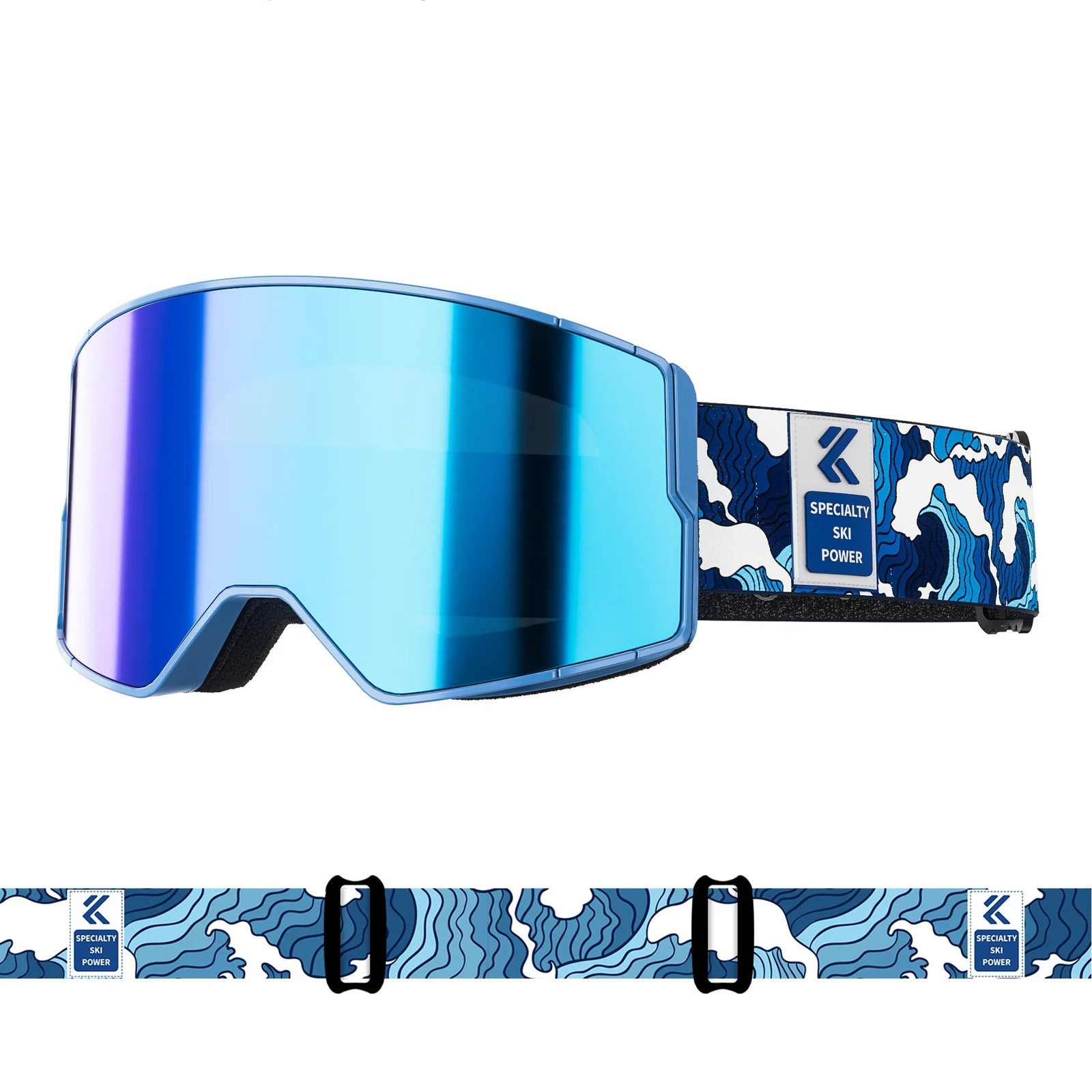 Color-changing Magnetic-suction Ski Goggles Outdoor Hiking Windproof Glasses — variant image