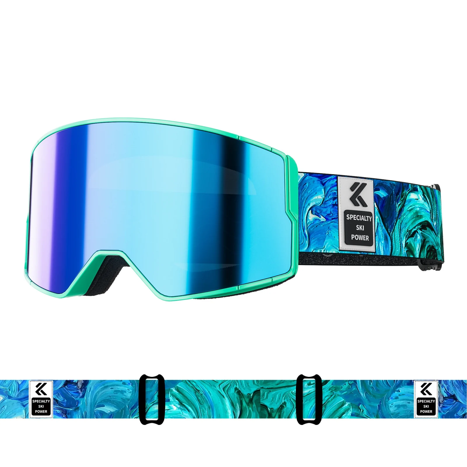 Color-changing Magnetic-suction Ski Goggles Outdoor Hiking Windproof Glasses — variant image
