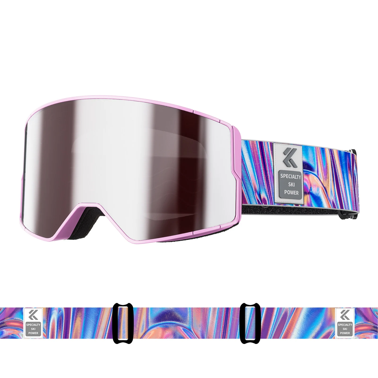 Color-changing Magnetic-suction Ski Goggles Outdoor Hiking Windproof Glasses — variant image