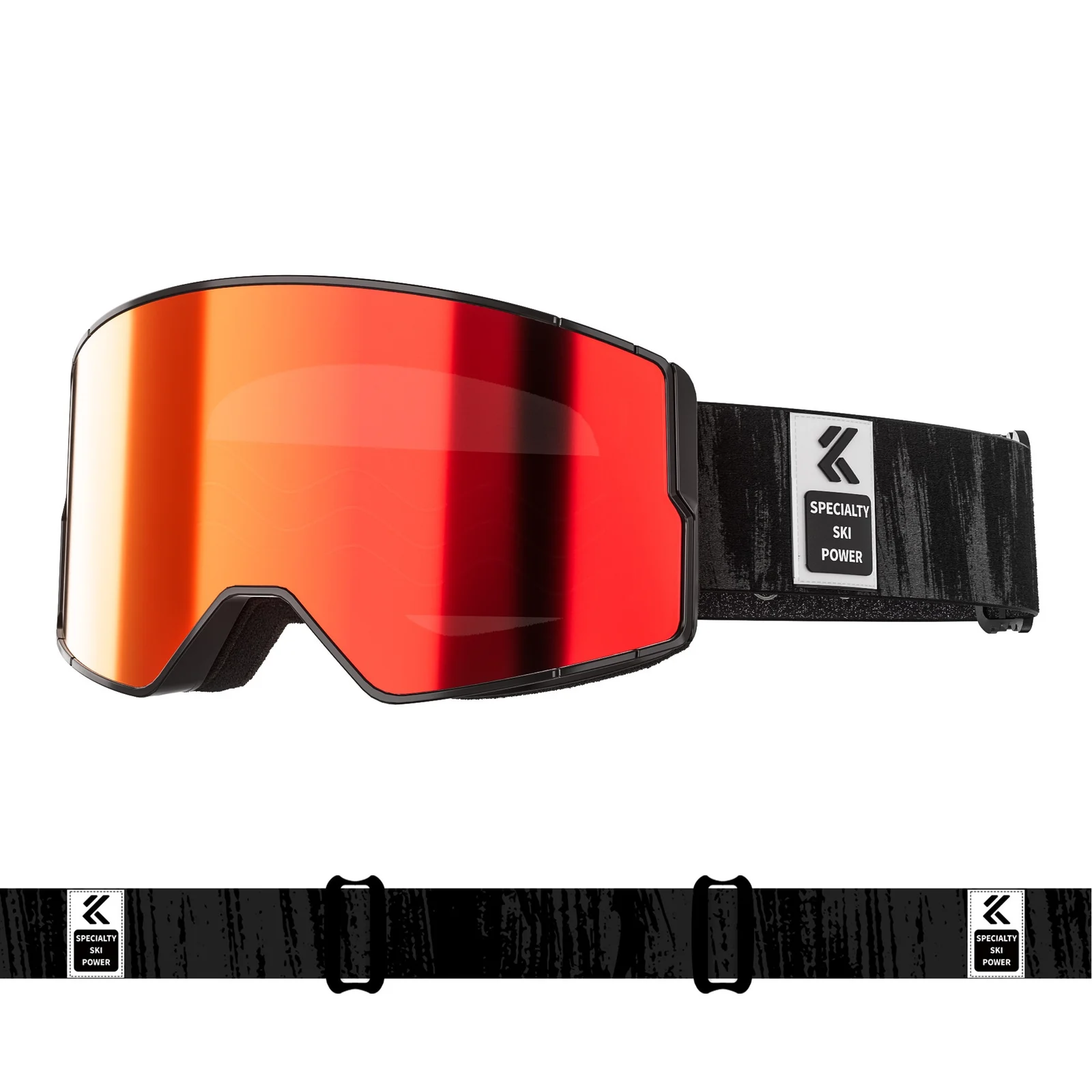 Color-changing Magnetic-suction Ski Goggles Outdoor Hiking Windproof Glasses — variant image