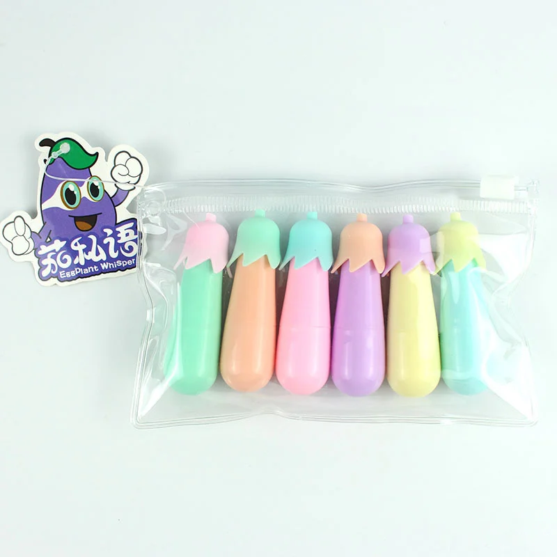 Color Marker Highlighters Set In 6 Colors — image 7