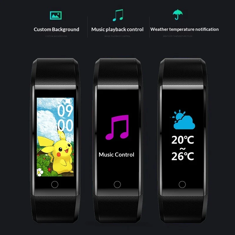 Color-screen Waterproof Pedometer Wristband For Men And Women — image 2
