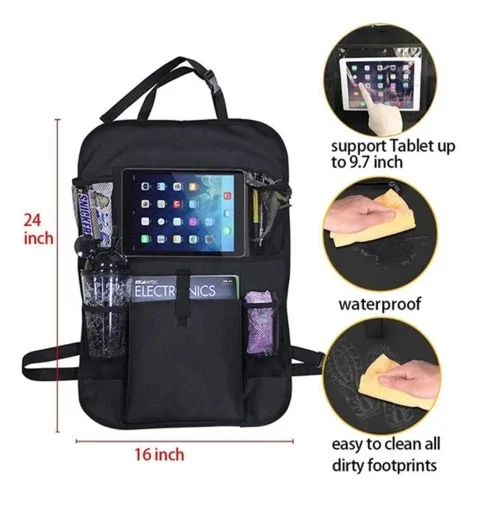 Compatible With Car Storage Bag Seat Back Pocket IPAD 600D Oxford Cloth — image 3