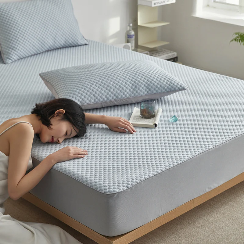 Cooling Bedding Three-piece Set Polyethylene Ice Silk Washable Cool-feel Bed Mat — image 2
