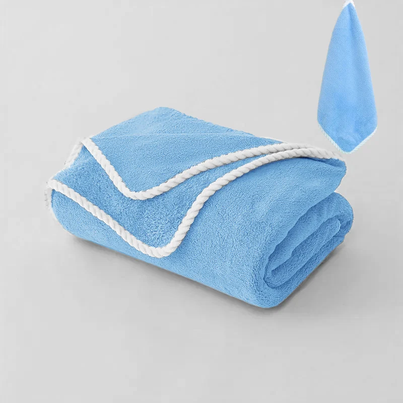 Coral Fleece Bath Towel Extra-large Size New-style Throw Blanket — variant image