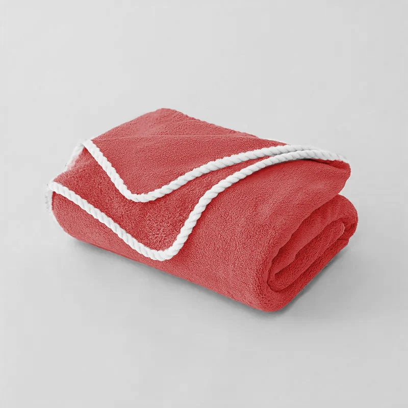 Coral Fleece Bath Towel Extra-large Size New-style Throw Blanket — image 1