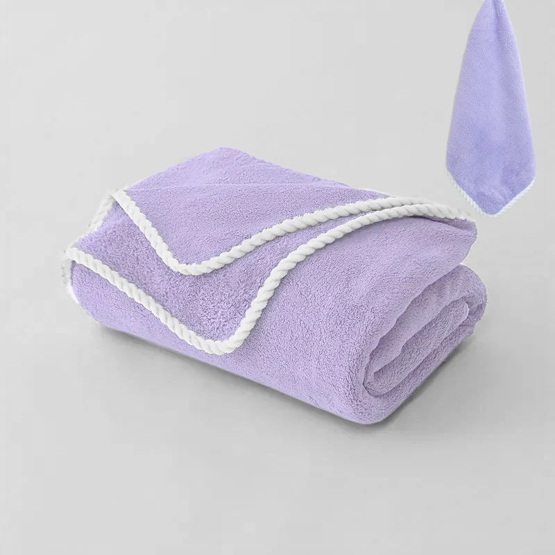 Coral Fleece Bath Towel Extra-large Size New-style Throw Blanket — variant image