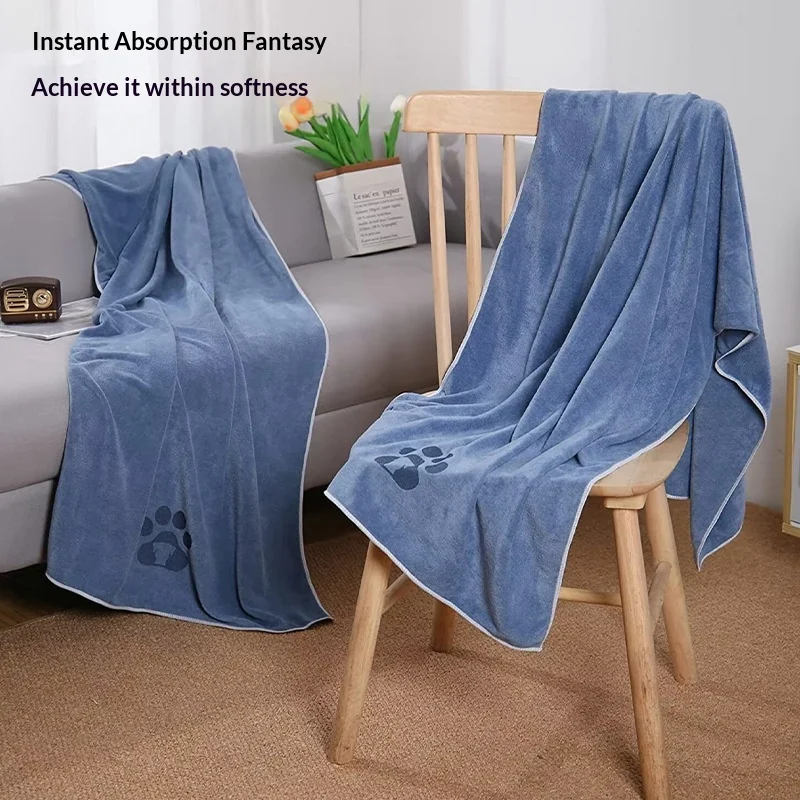 Coral Fleece Bathing Towel For Pet Cleaning — image 4