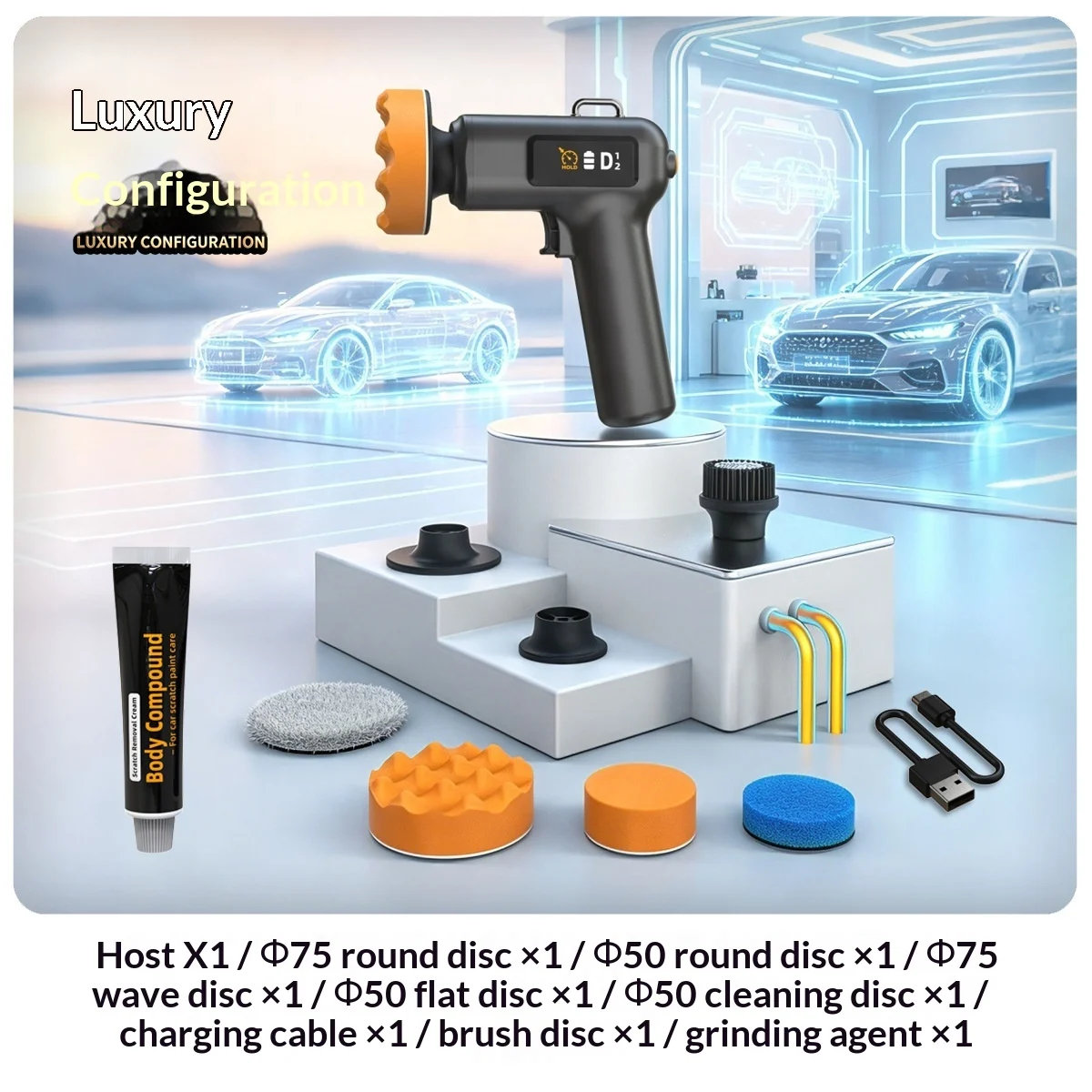 Cordless Car Polisher Waxing Scratch Repair And Cleaning Tool — image 6