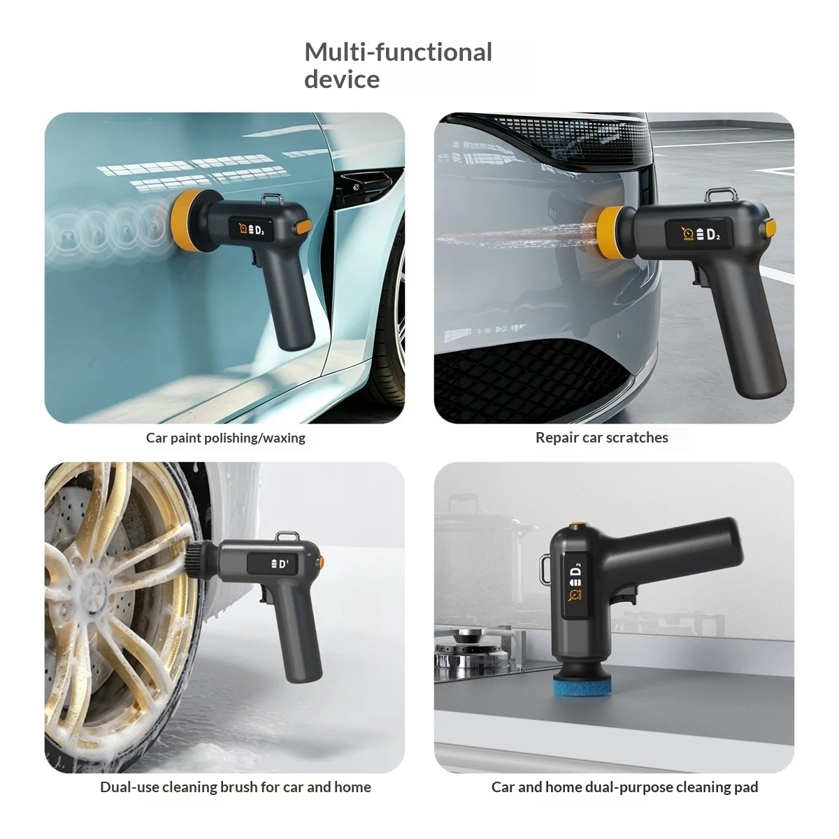 Cordless Car Polisher Waxing Scratch Repair And Cleaning Tool — image 3