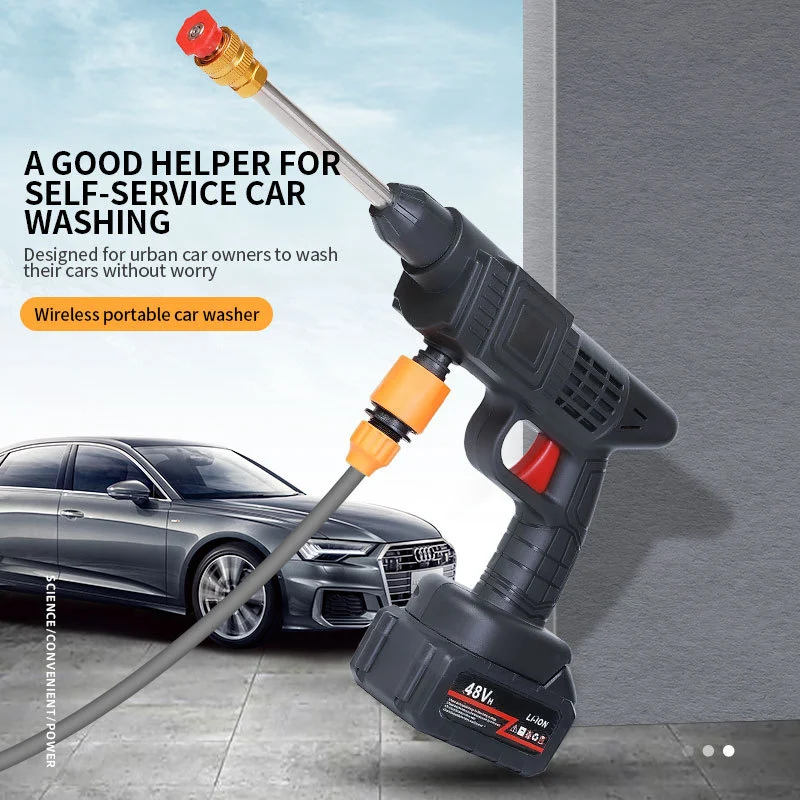 Cordless High Pressure Car Washing Gun Rechargeable Portable Power Washer Sprayer With… — image 2