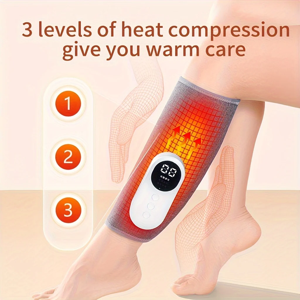 Cordless Leg Massager With Air Massage & Kneading, Rechargeable Calf Wrap For… — image 5