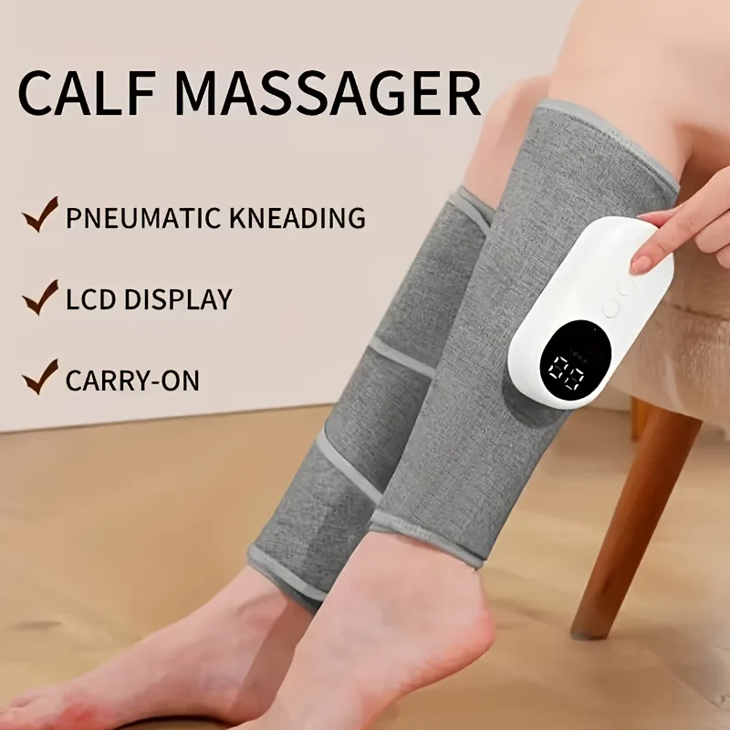 Cordless Leg Massager With Air Massage & Kneading, Rechargeable Calf Wrap For… — image 4