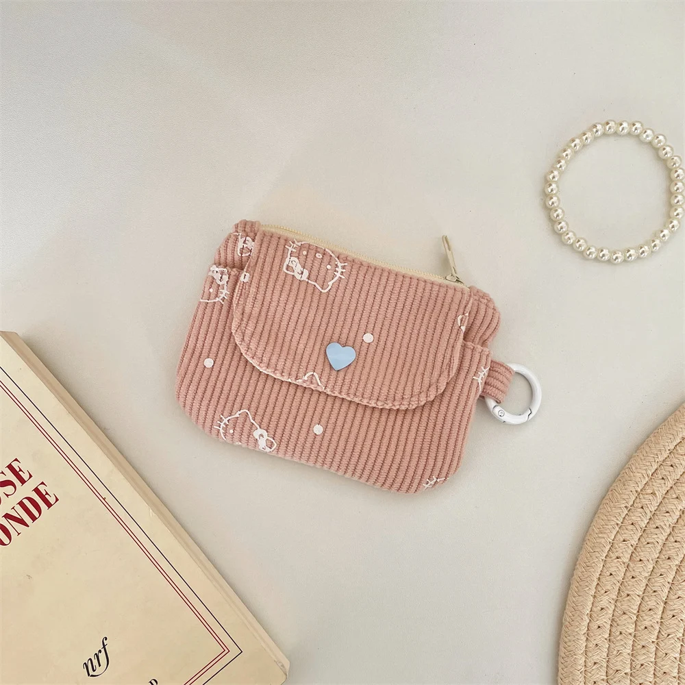 Corduroy Printed Coin Purse For Women — variant image
