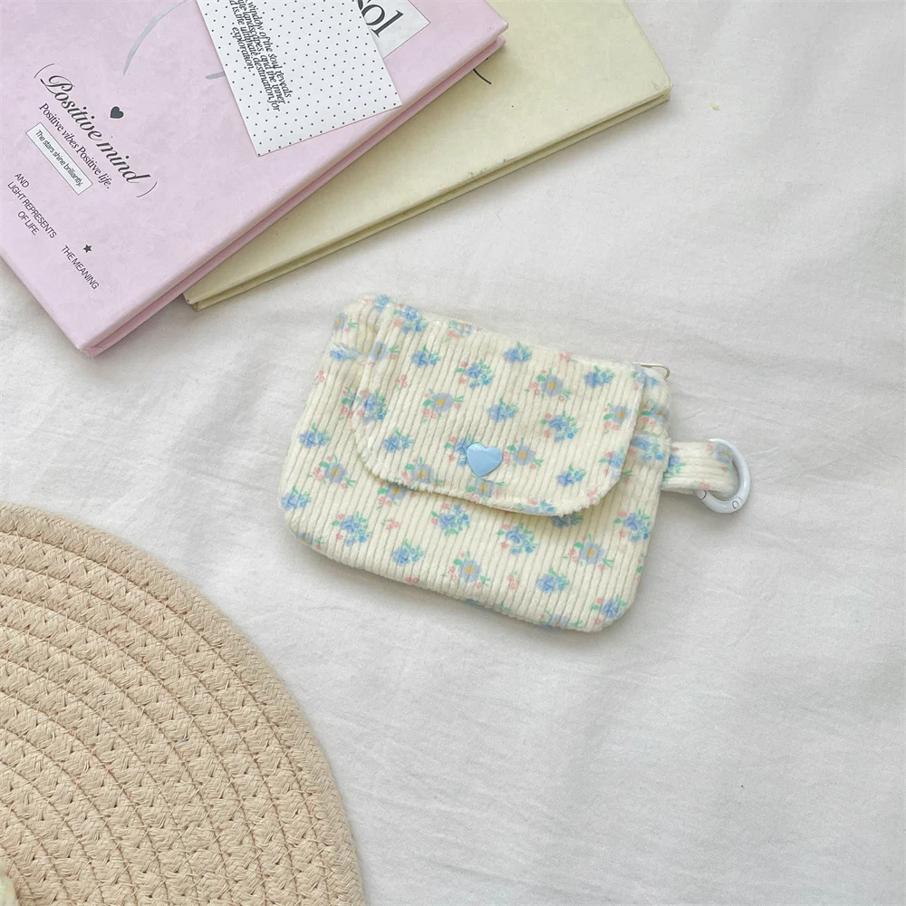 Corduroy Printed Coin Purse For Women — variant image