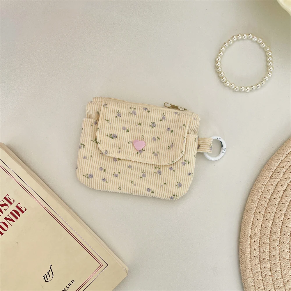 Corduroy Printed Coin Purse For Women — image 5