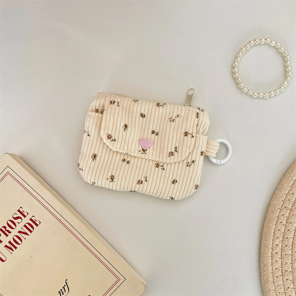 Corduroy Printed Coin Purse For Women — variant image