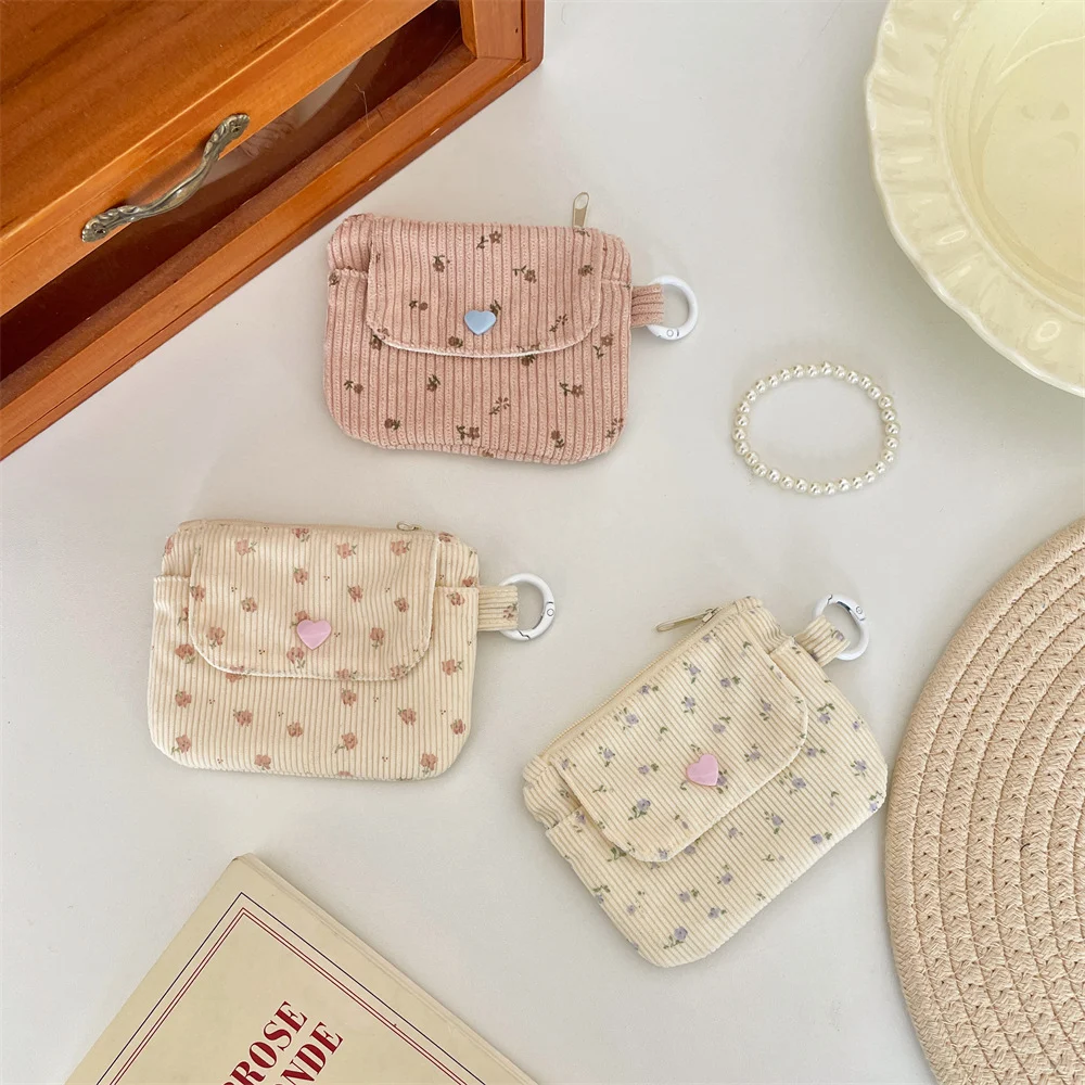 Corduroy Printed Coin Purse For Women — image 7