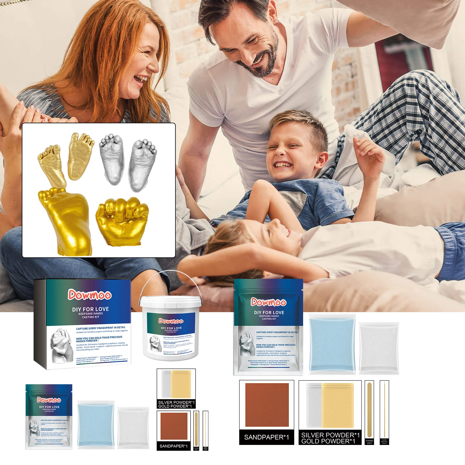 Couple Foot Model Powder Blue Bucket 1 Set 1box — image 1
