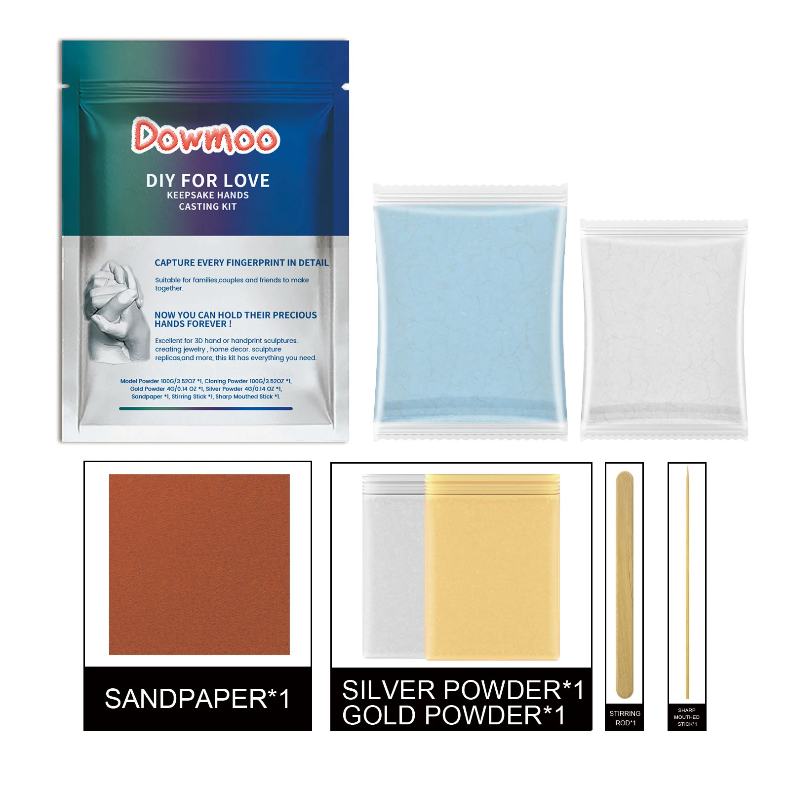 Couple Foot Model Powder Blue Bucket 1 Set 1box — image 3