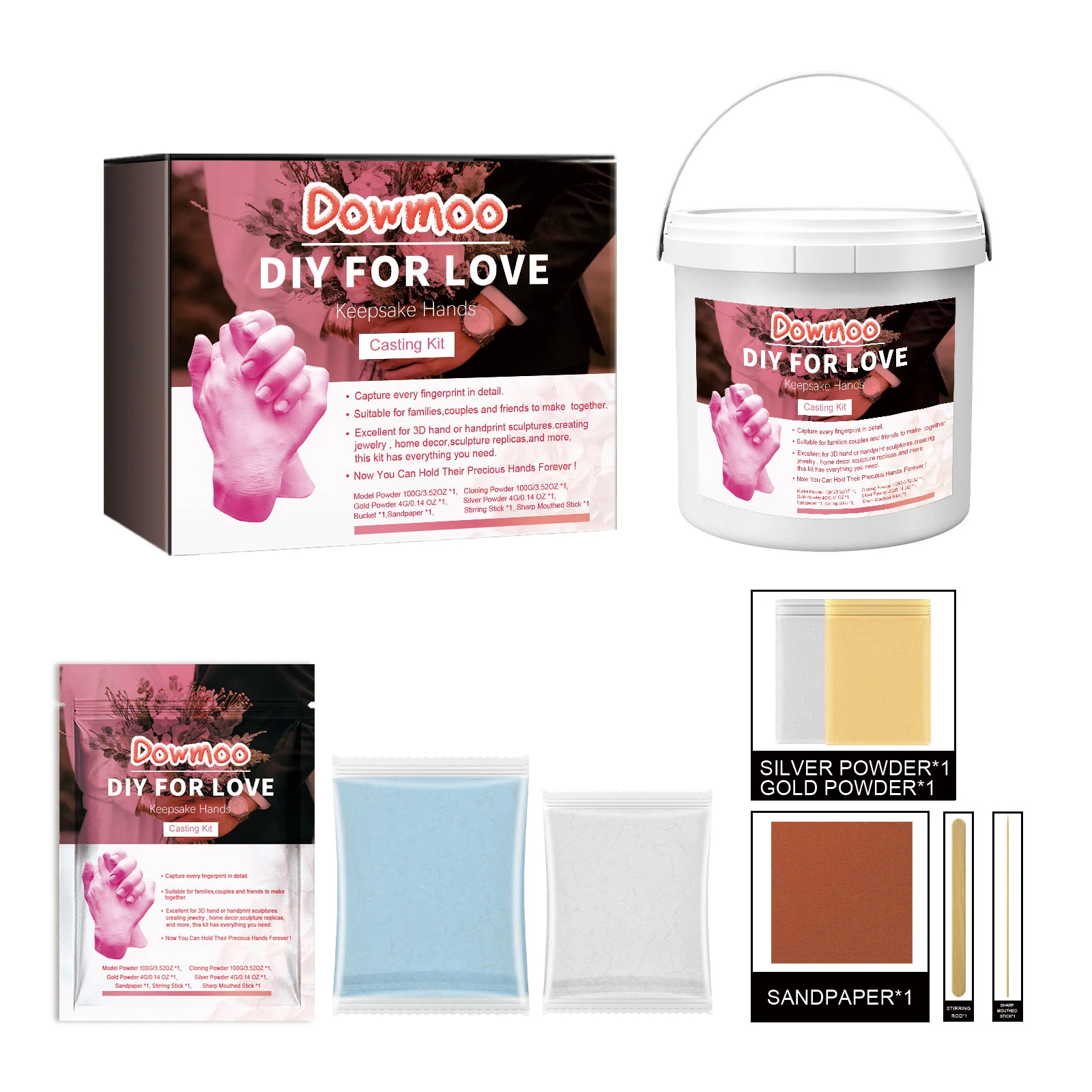 Couple Hand And Foot Model Powder P Ink Bag 200g 1bag — image 5