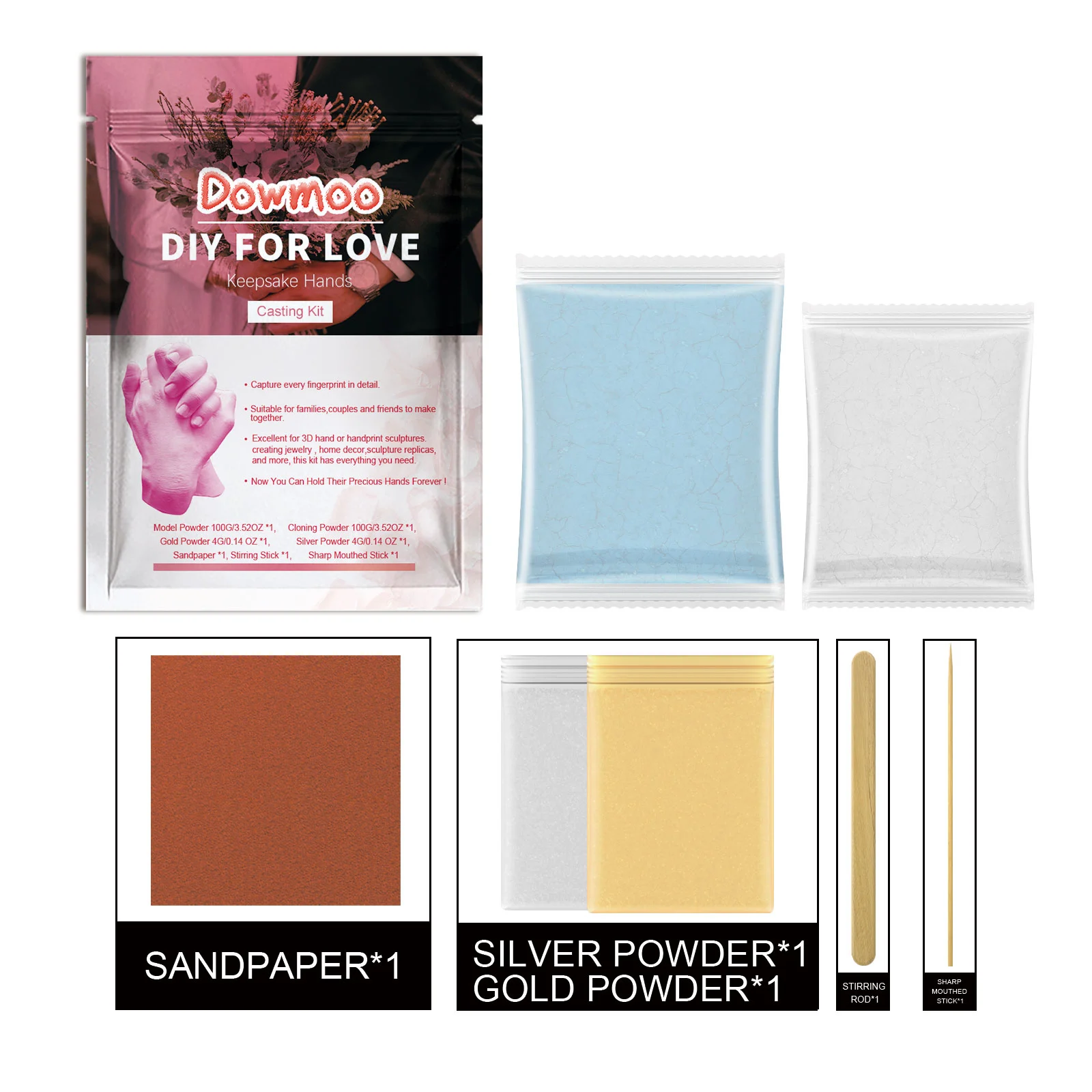Couple Hand And Foot Model Powder P Ink Bag 200g 1bag — image 7