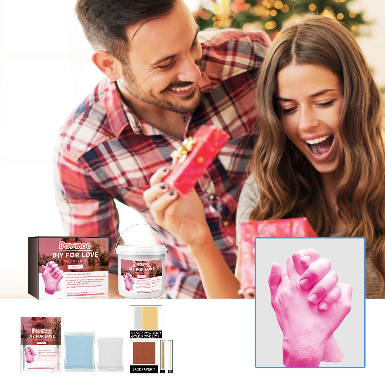 Couple Hand Mask DIY Model P Ink Box Set 600g 1box — image 2
