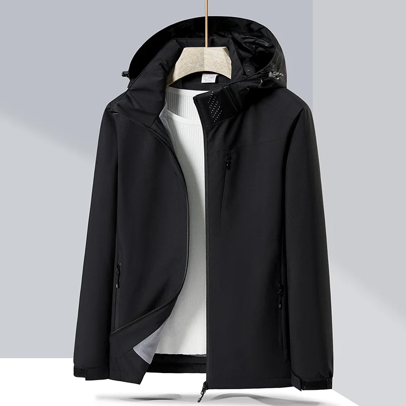 Couple Single-layer Jacket Windproof Sports Fleece-lined Padded Overalls — image 10