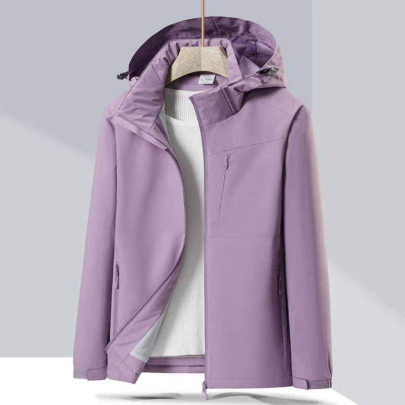 Couple Single-layer Jacket Windproof Sports Fleece-lined Padded Overalls — image 12