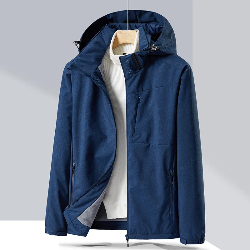 Couple Single-layer Jacket Windproof Sports Fleece-lined Padded Overalls — image 9