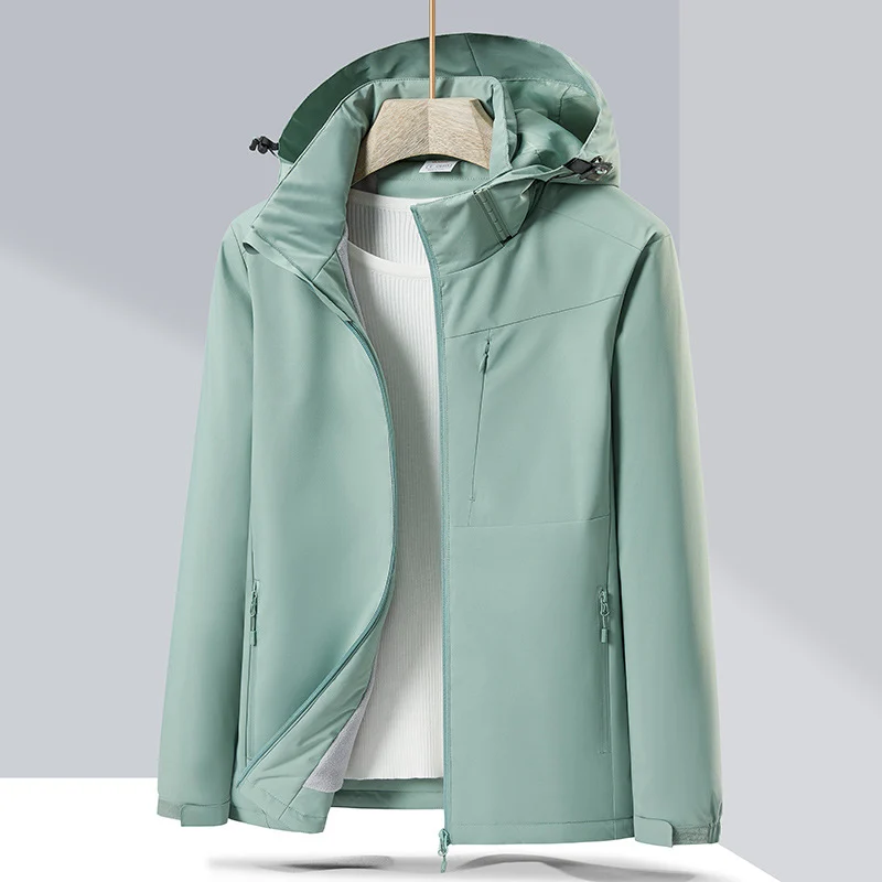 Couple Single-layer Jacket Windproof Sports Fleece-lined Padded Overalls — image 6