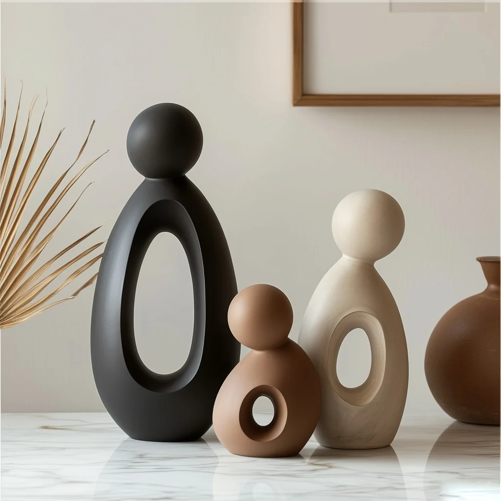 Creative And Minimalist Living Room Decorative Piece For A Family Of Three — image 2