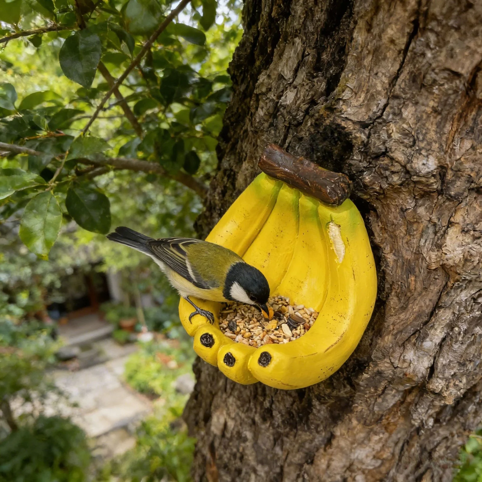 Creative Banana-shaped Resin Bird Feeder — image 5