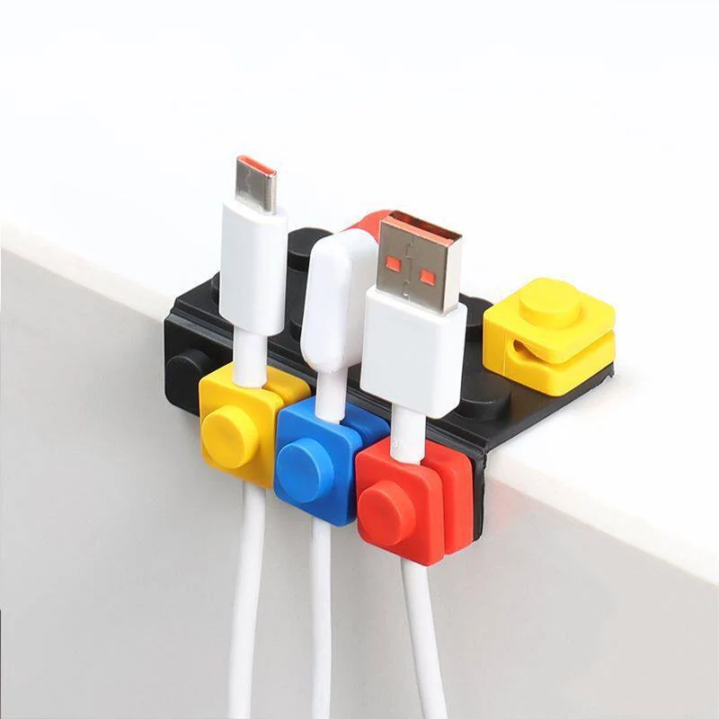 Creative Building-block Desk Cable Organizer — image 3