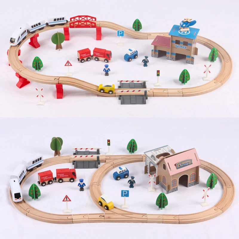 Creative Building Block Wooden Track Puzzle Toy — image 4