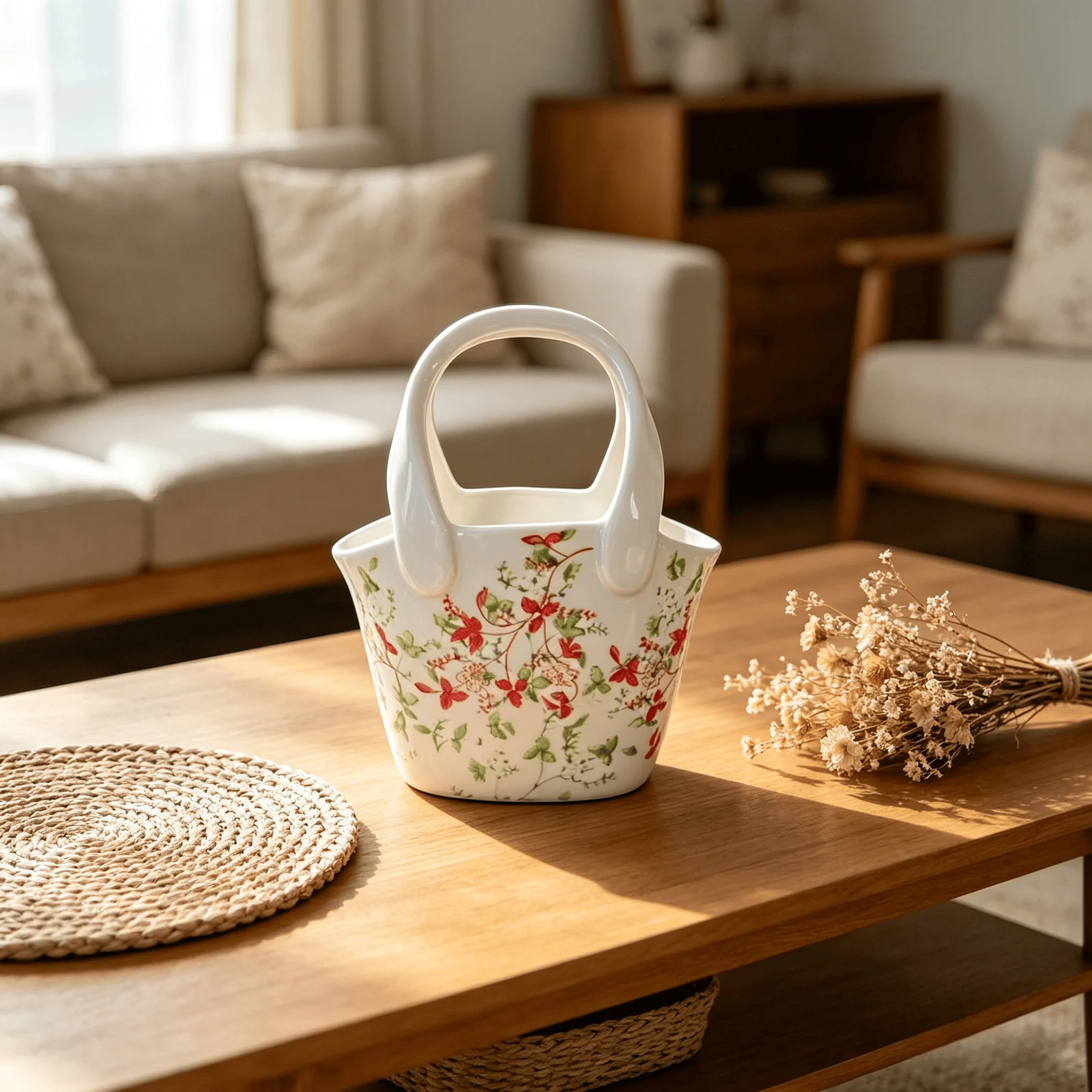 Creative, Design-oriented Niche Bag And Ceramic Vase — image 4