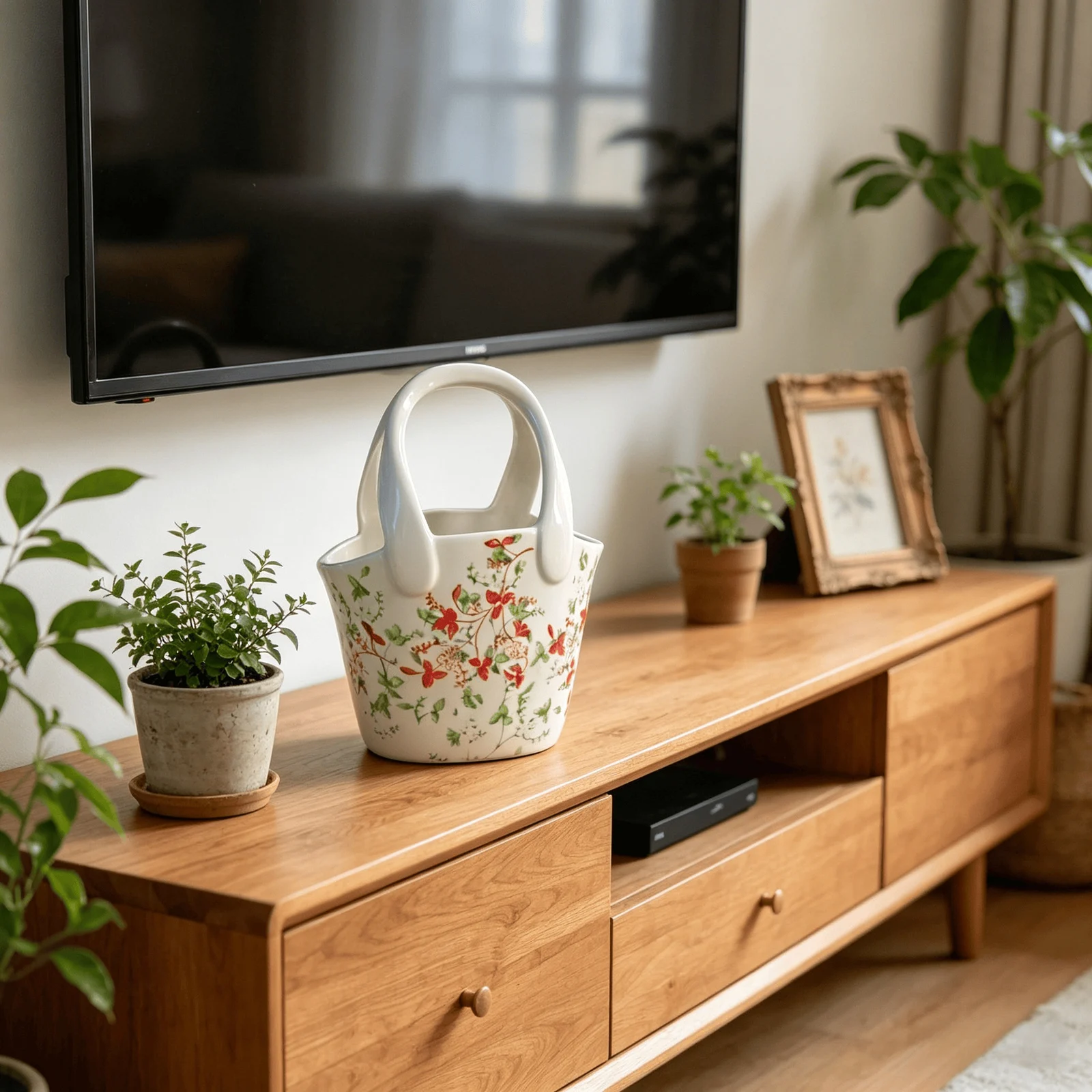 Creative, Design-oriented Niche Bag And Ceramic Vase — image 3