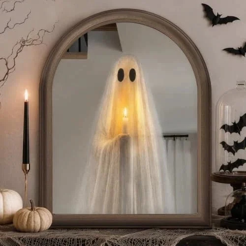 Creative Glowing Ghost Mirror Spooky Halloween Decoration — image 6