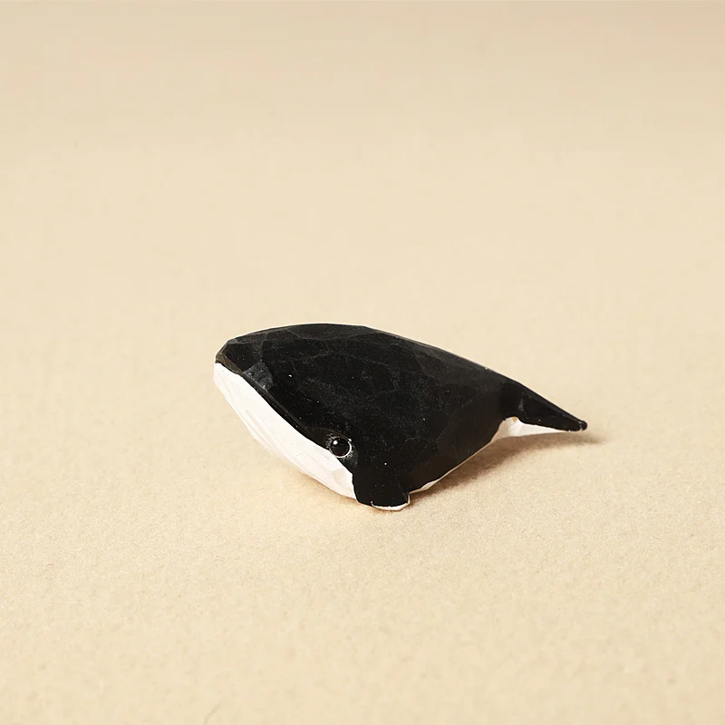 Creative Handmade Wooden Carving Whale Keychain Pendant — image 8