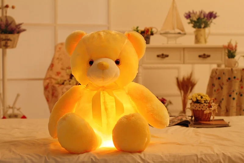 Creative Light Up LED Teddy Bear Stuffed Animals Plush Toy Colorful Glowing Christmas… — image 8