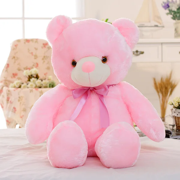 Creative Light Up LED Teddy Bear Stuffed Animals Plush Toy Colorful Glowing Christmas… — image 1