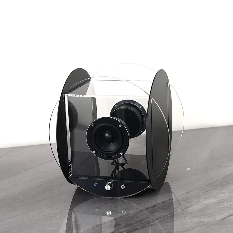Creative Minimalist Acrylic Retro Bluetooth Round Speaker Ornament — image 6