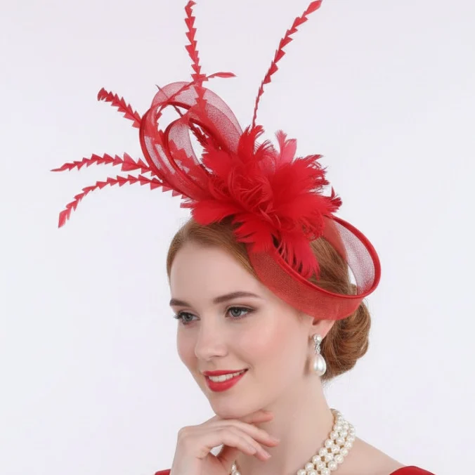 Creative Retro Elegant Green Feather Hair Accessory — image 4