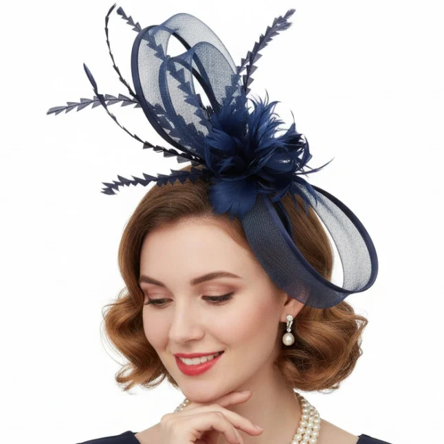 Creative Retro Elegant Green Feather Hair Accessory — image 8