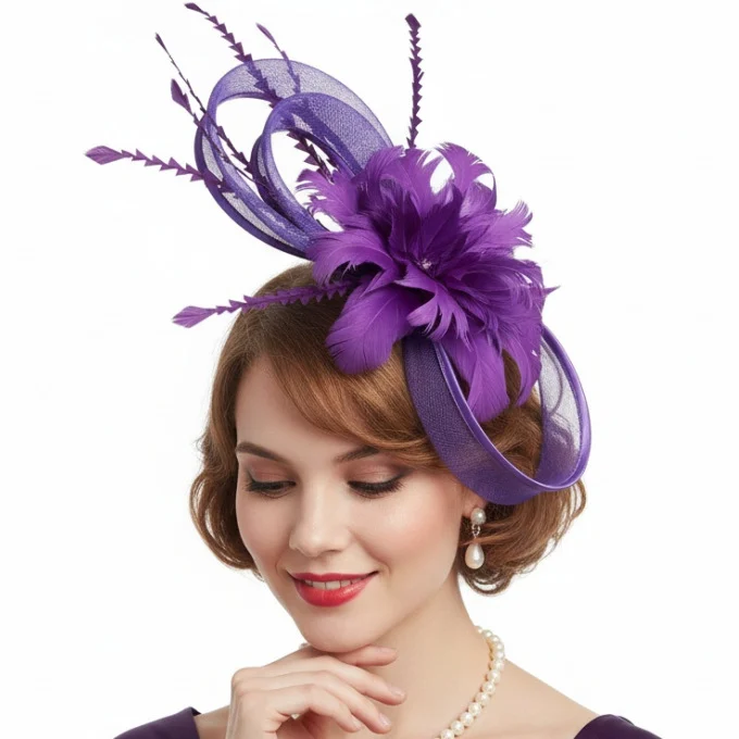 Creative Retro Elegant Green Feather Hair Accessory — image 10