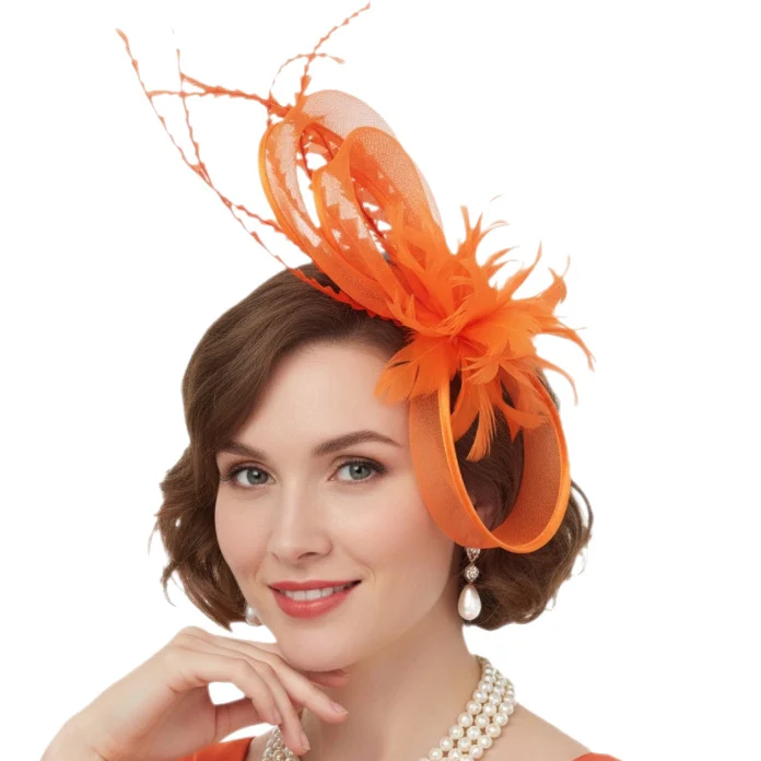 Creative Retro Elegant Green Feather Hair Accessory — image 3