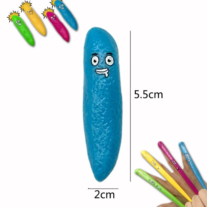 Creative TPR Soft Rubber Spoof Trick Fool's Day Sticky Wall Whole Person Toy — image 2
