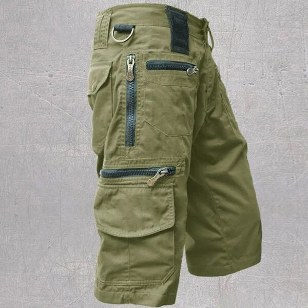 Cropped Pants Men's Loose Straight Summer Large Size Casual Multi-bag Workwear Shorts… — image 1