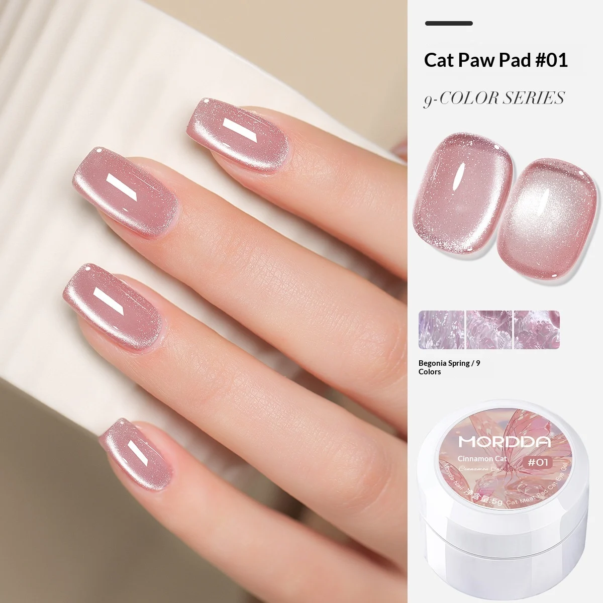 Crystal Cat's Eye Nail Gel Polish - Small Set For Salon — image 3