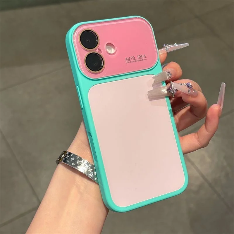 Crystal Color-block Drop-resistant Phone Case — image 5
